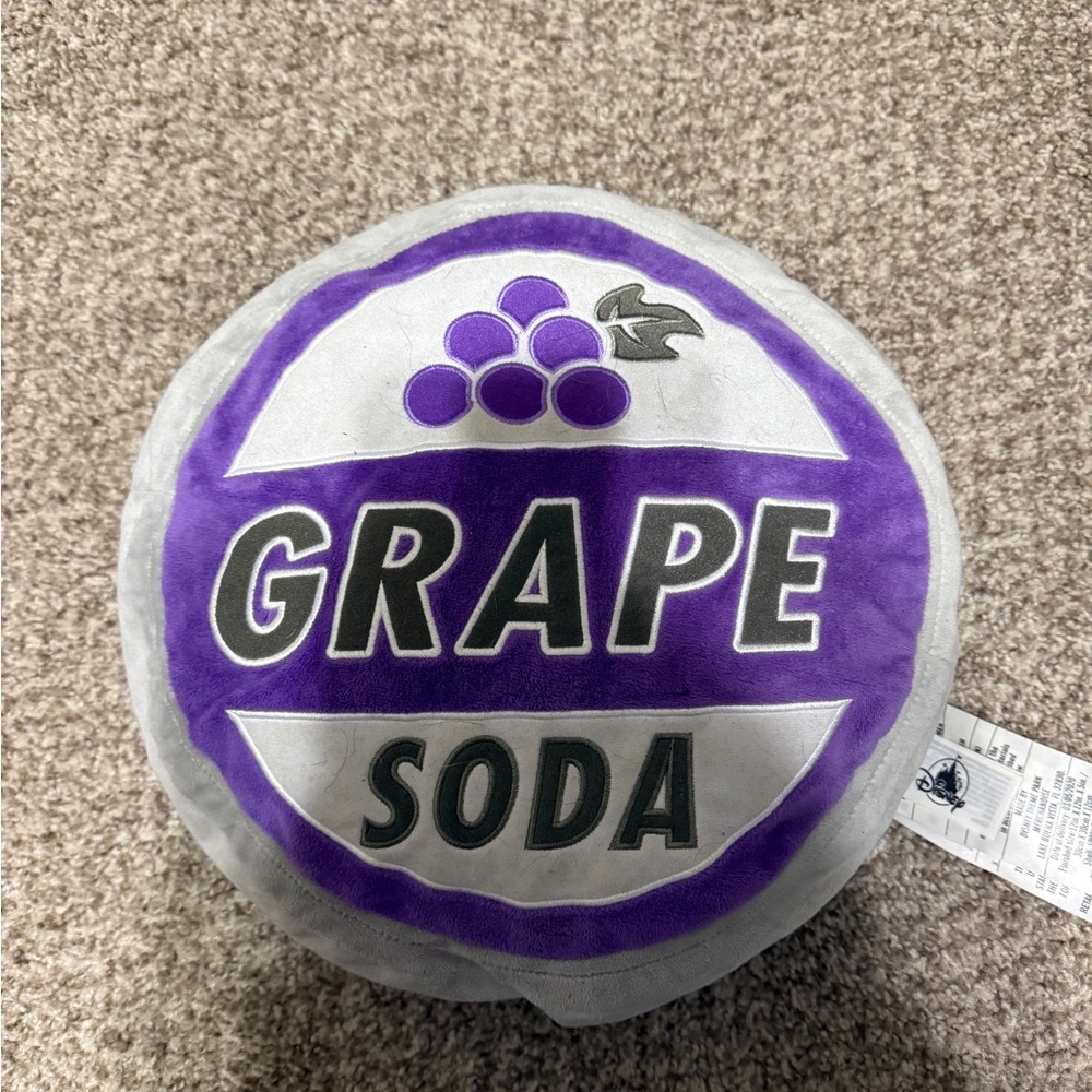 Grape Soda Accent Pillow in Gray and Purple